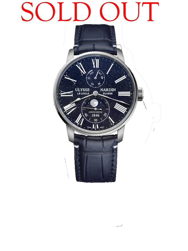 Ulysse Nardin Marine Torpilleur Moonphase Aventurine 1193-310LE-3A-AVE/1A ( SOLD OUT )