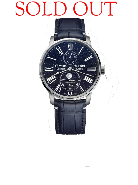 Ulysse Nardin Marine Torpilleur Moonphase Aventurine 1193-310LE-3A-AVE/1A ( SOLD OUT )