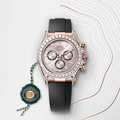 Rolex Cosmograph Daytona Oyster, 40 mm, Everose gold and diamonds M126535TBR-0002 ( SOLD OUT )