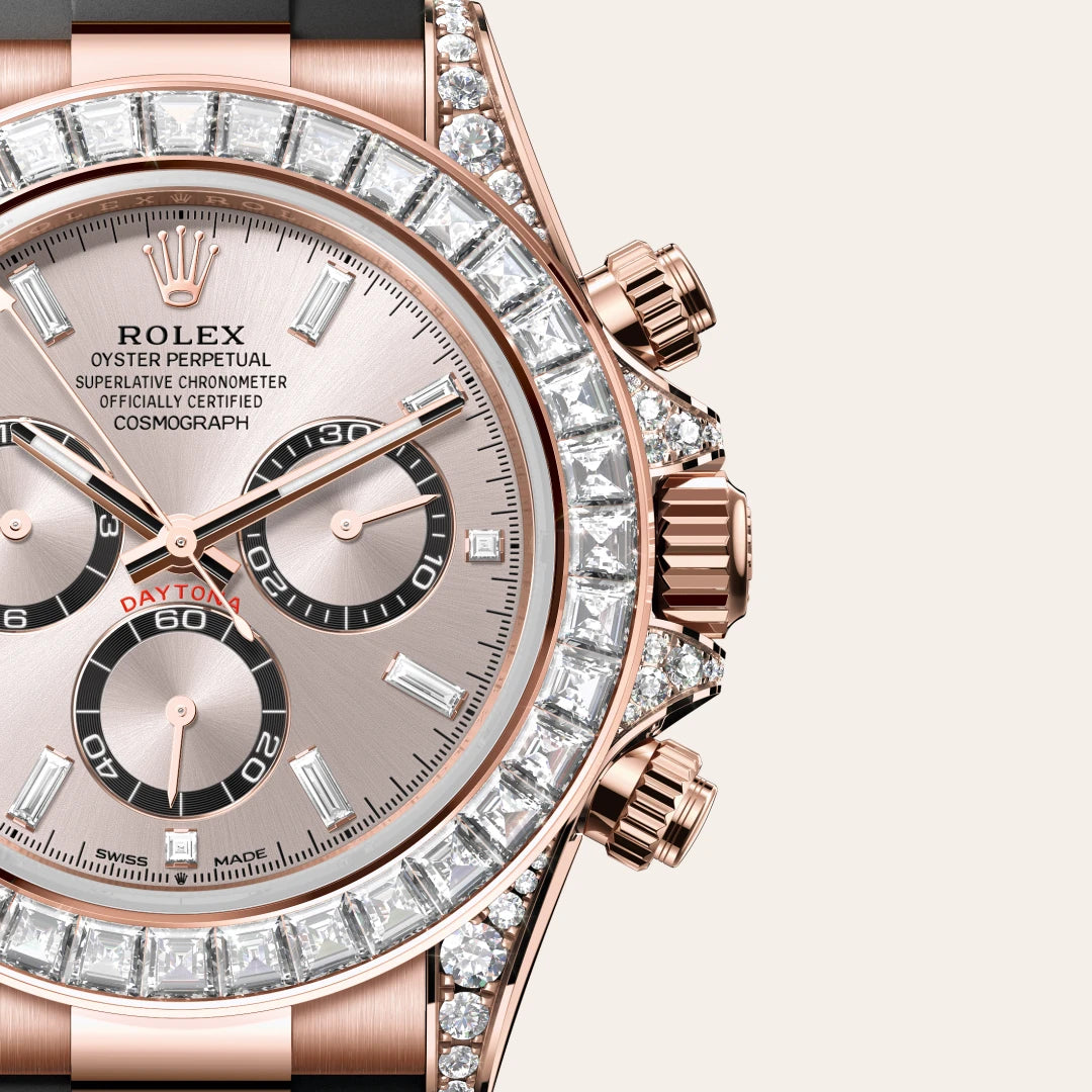 Rolex Cosmograph Daytona Oyster, 40 mm, Everose gold and diamonds M126535TBR-0002 ( SOLD OUT )
