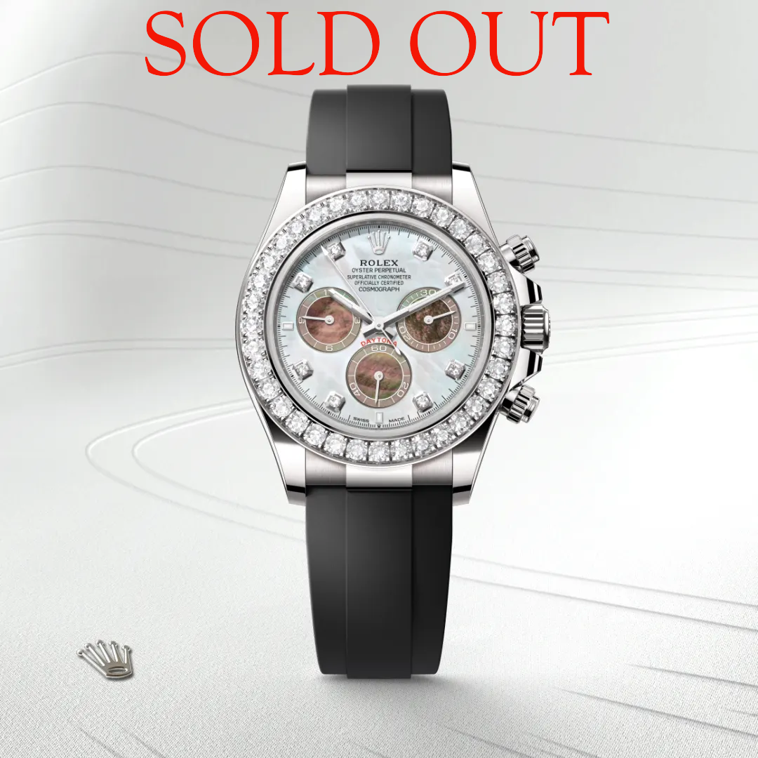Rolex Cosmograph Daytona Oyster, 40 mm, white gold and diamonds M126589RBR-0001 ( SOLD OUT )