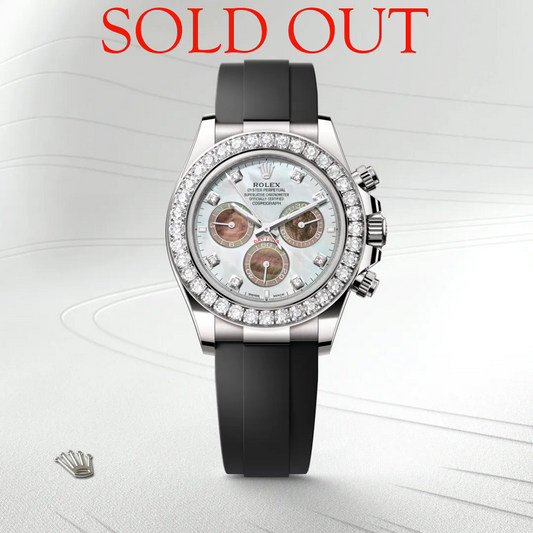 Rolex Cosmograph Daytona Oyster, 40 mm, white gold and diamonds M126589RBR-0001 ( SOLD OUT )