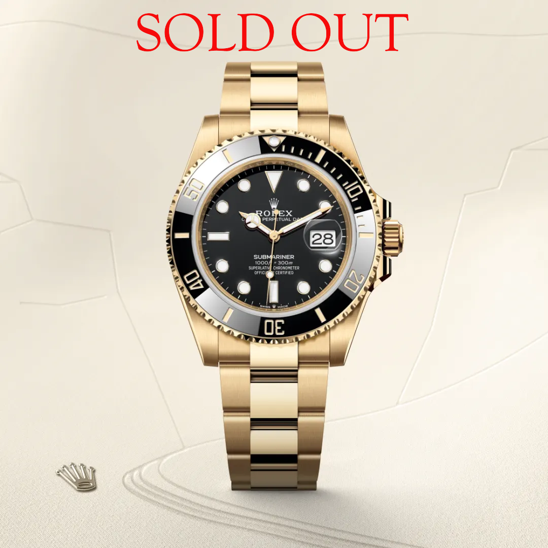 Rolex Submariner Date Oyster, 41 mm, yellow gold M126618LN-0002 ( SOLD OUT )